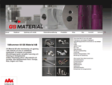 Tablet Screenshot of gsmaterial.se